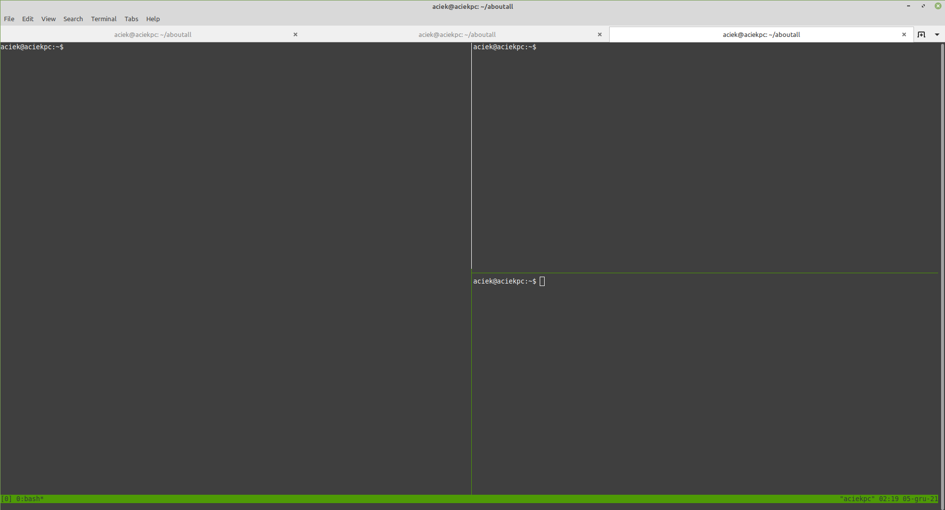 tmux_horizontal_and vertical